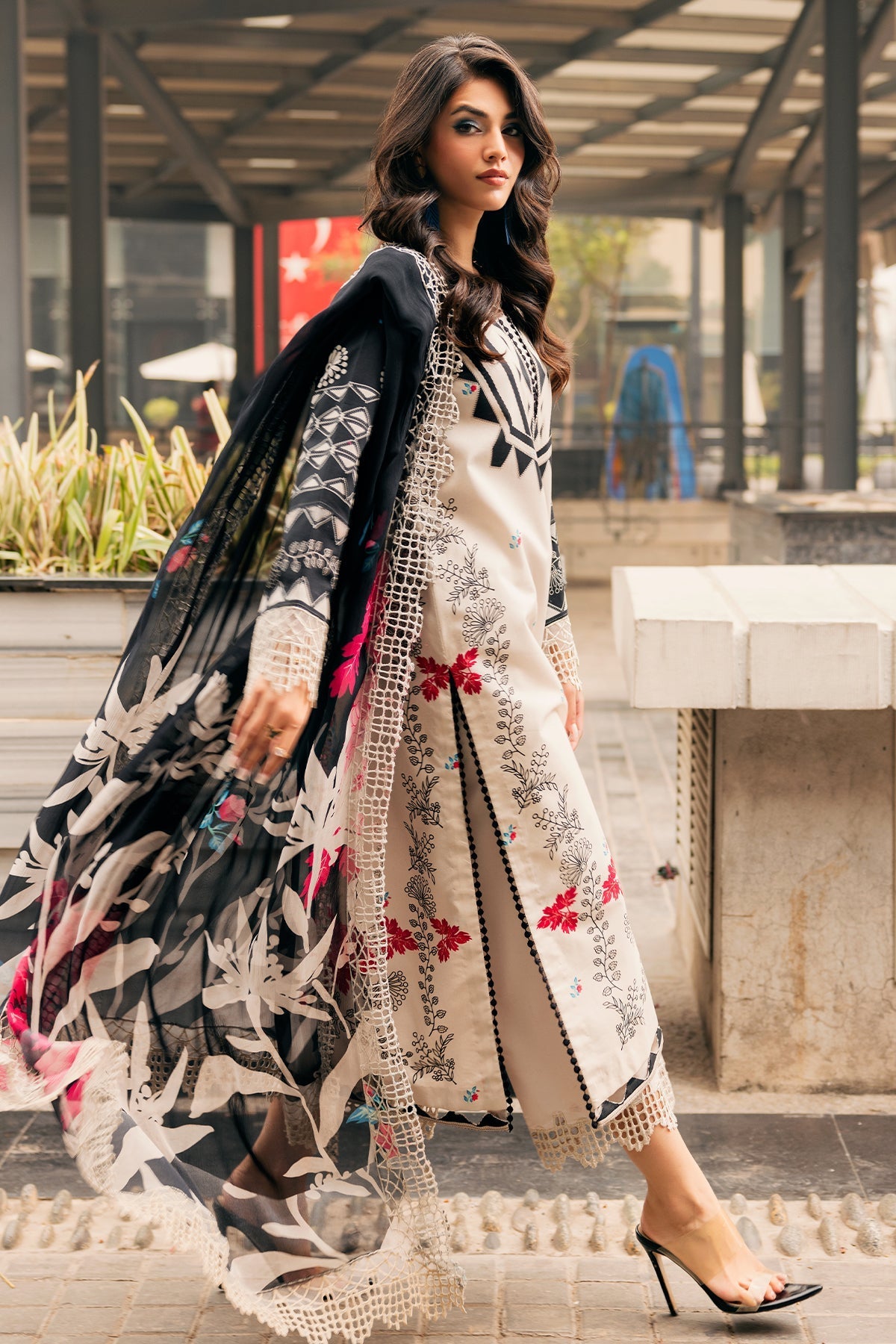 Charizma | Infinity Lawn | 3-PC Unstitched Embroidered Lawn Collection IN6-04