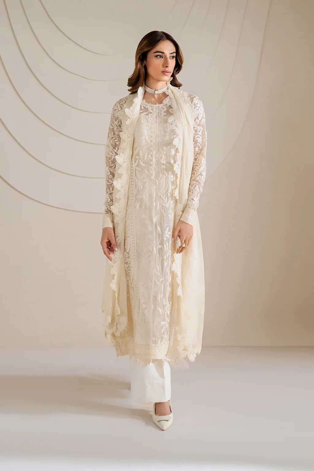 Iznik | UE-391 Embroidered Chiffon