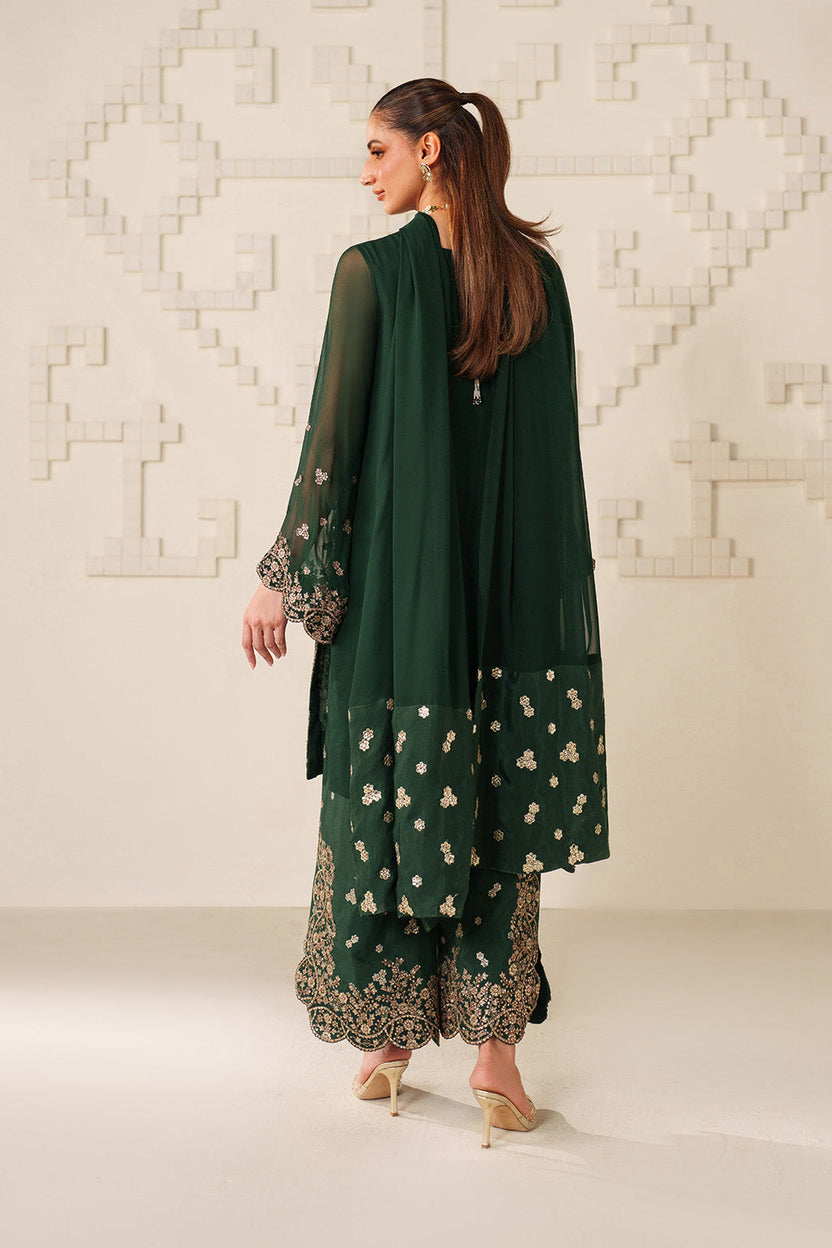 Iznik | Festive Formals | UE-619 Embroidered Chiffon