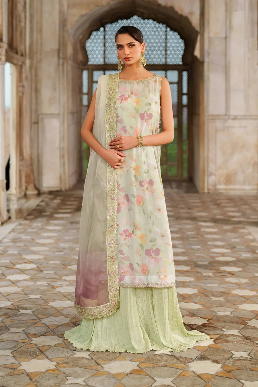 Iznik | Printed Formals ‘25 | UE-549 Printed Chiffon