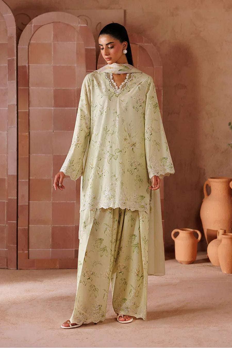 Iznik | Sunscape Lawn '26 | UE-707 Embroidered Lawn