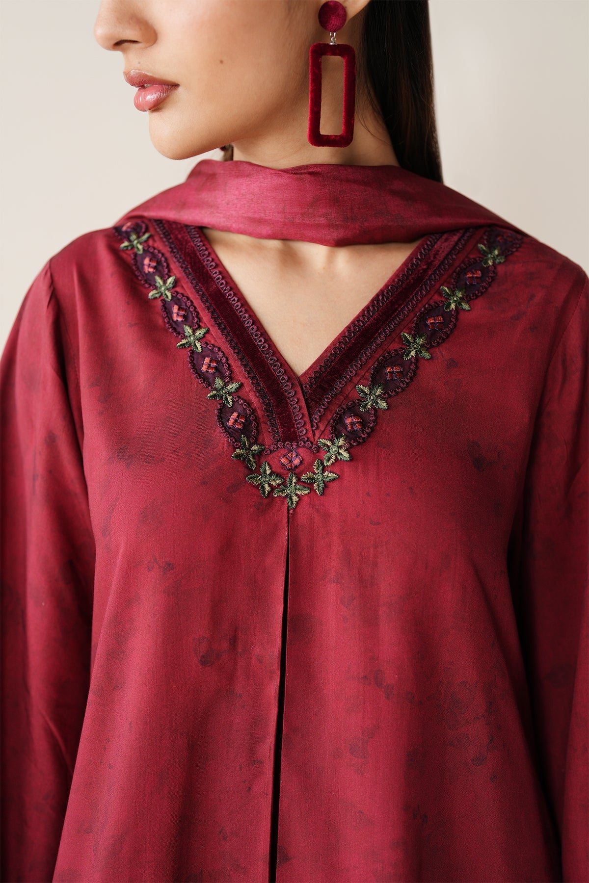 Baroque EMBROIDERED PRINTED VISCOSE PR-1193