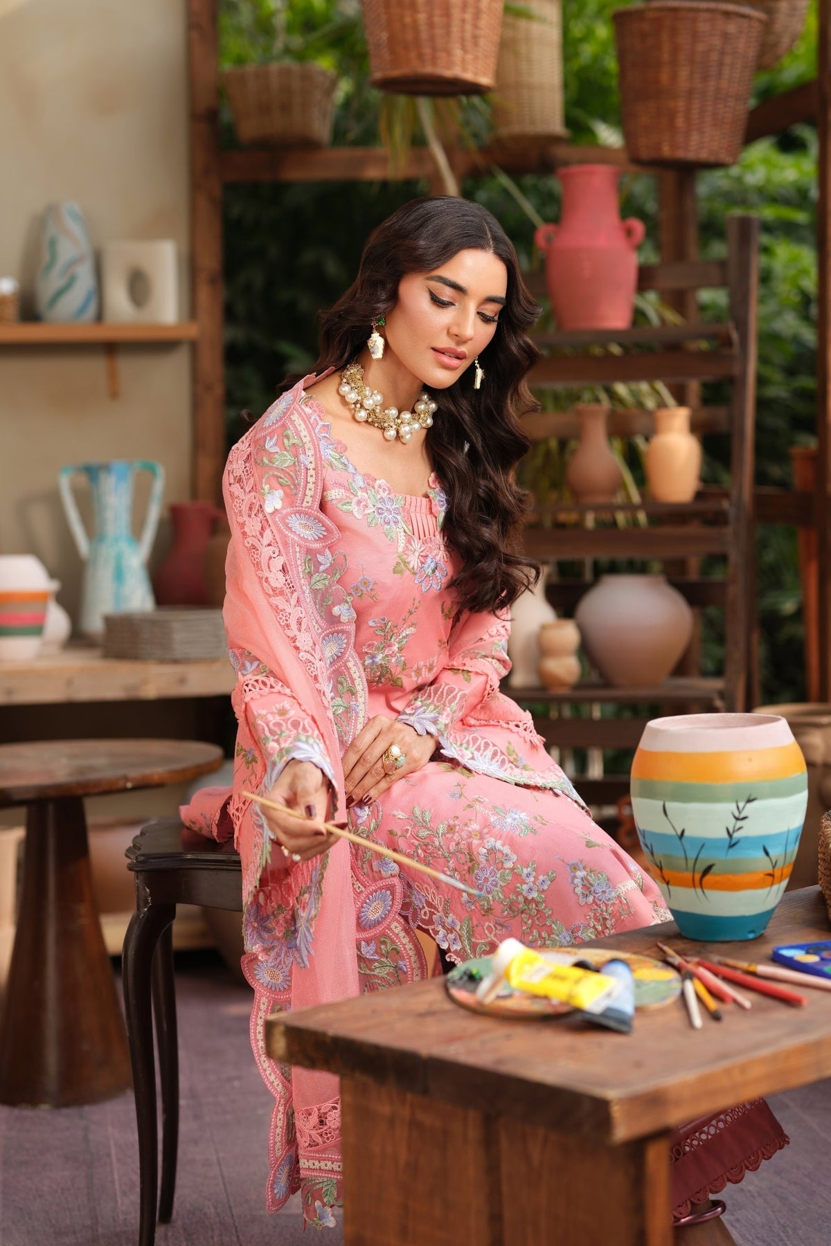 Maryam Hussain | Luxury Lawn 26 | Dimple