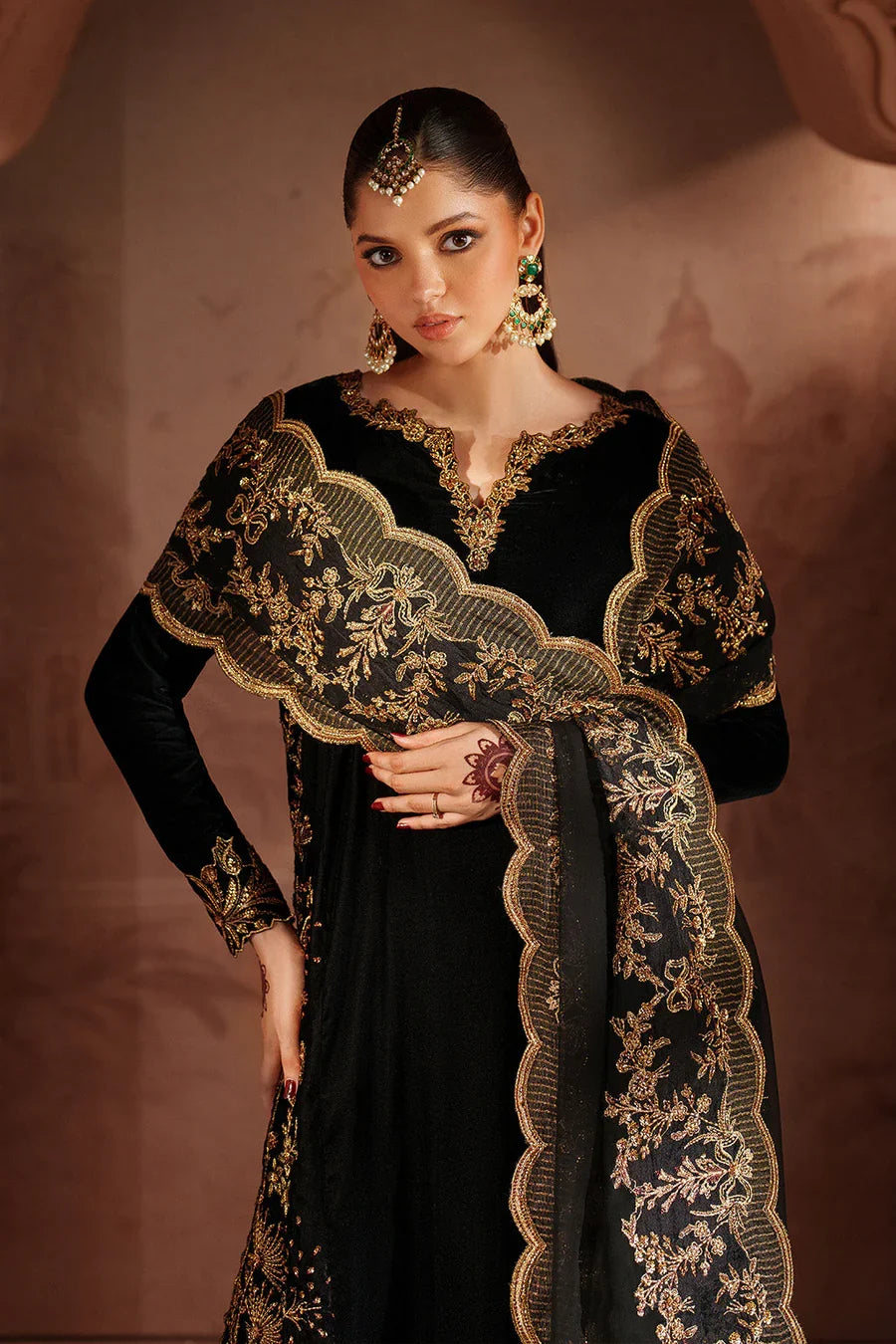 Iznik | Raagni Velvet Formals | IV-62 Embroidered Velvet