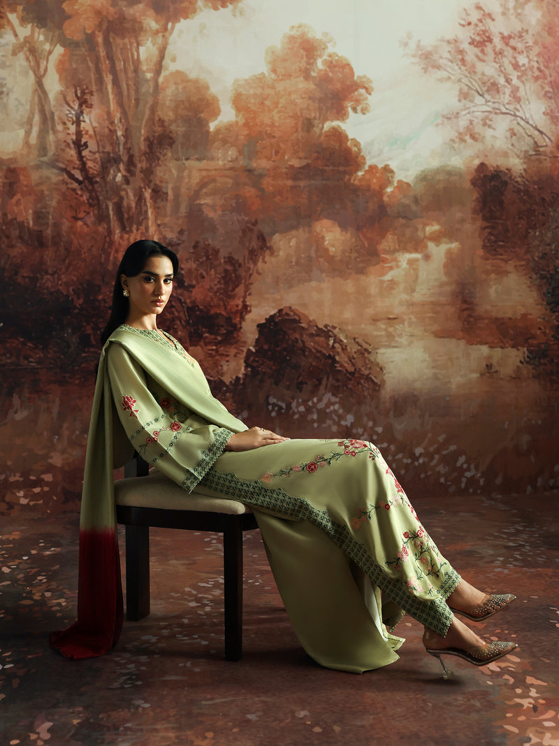 CAIA | Embroidered Edit | Olive Bloom