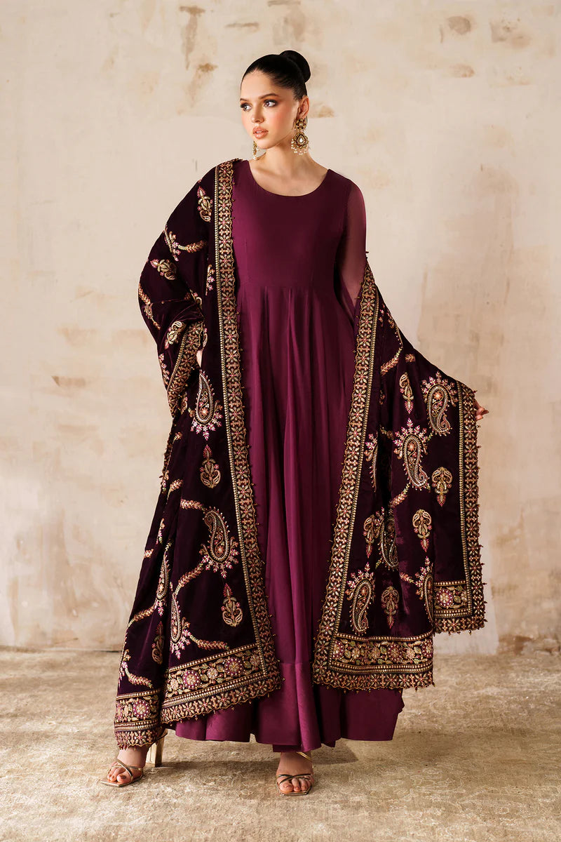 Baroque EMBROIDERED VELVET SHAWL VS-62