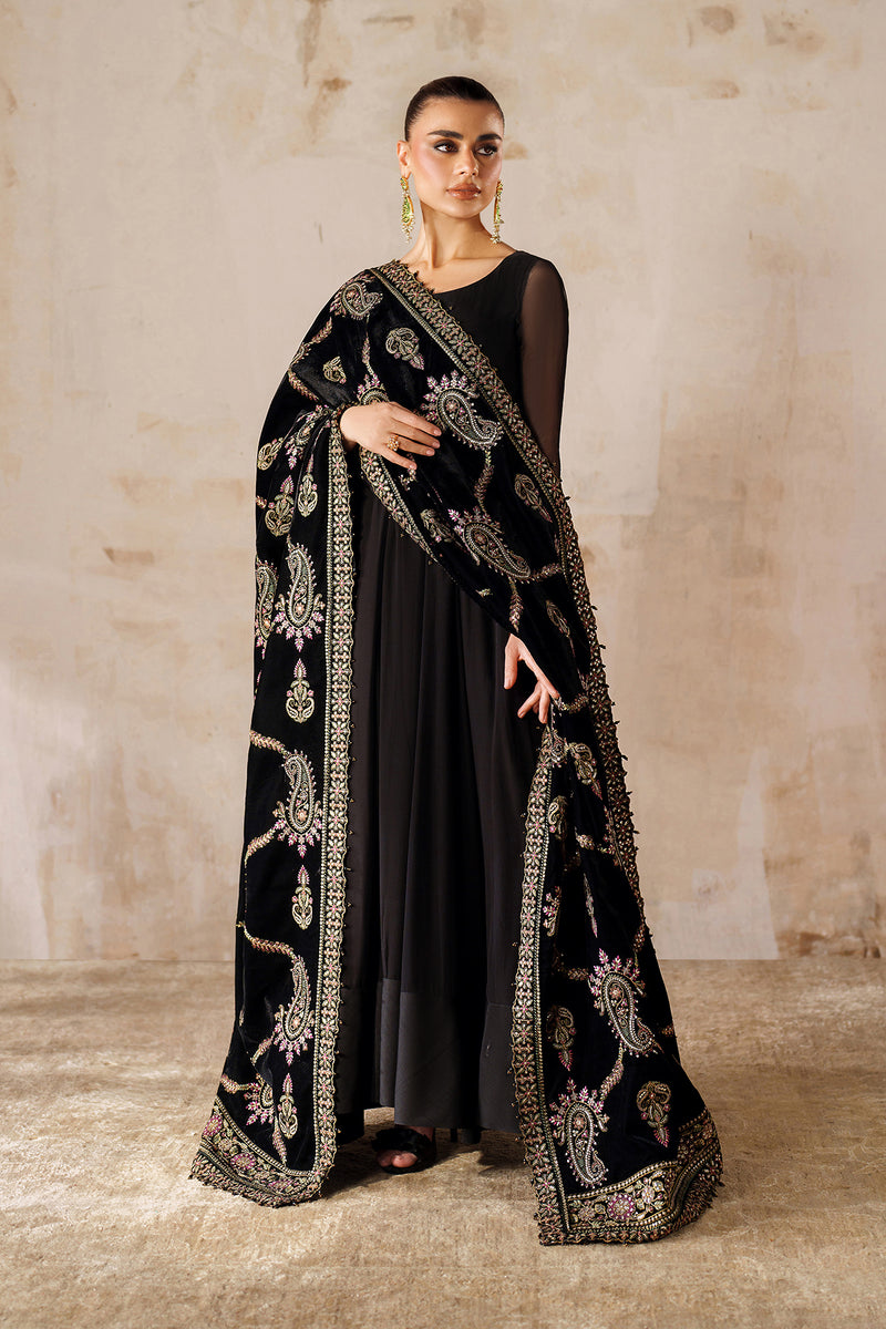 Baroque EMBROIDERED VELVET SHAWL VS-61