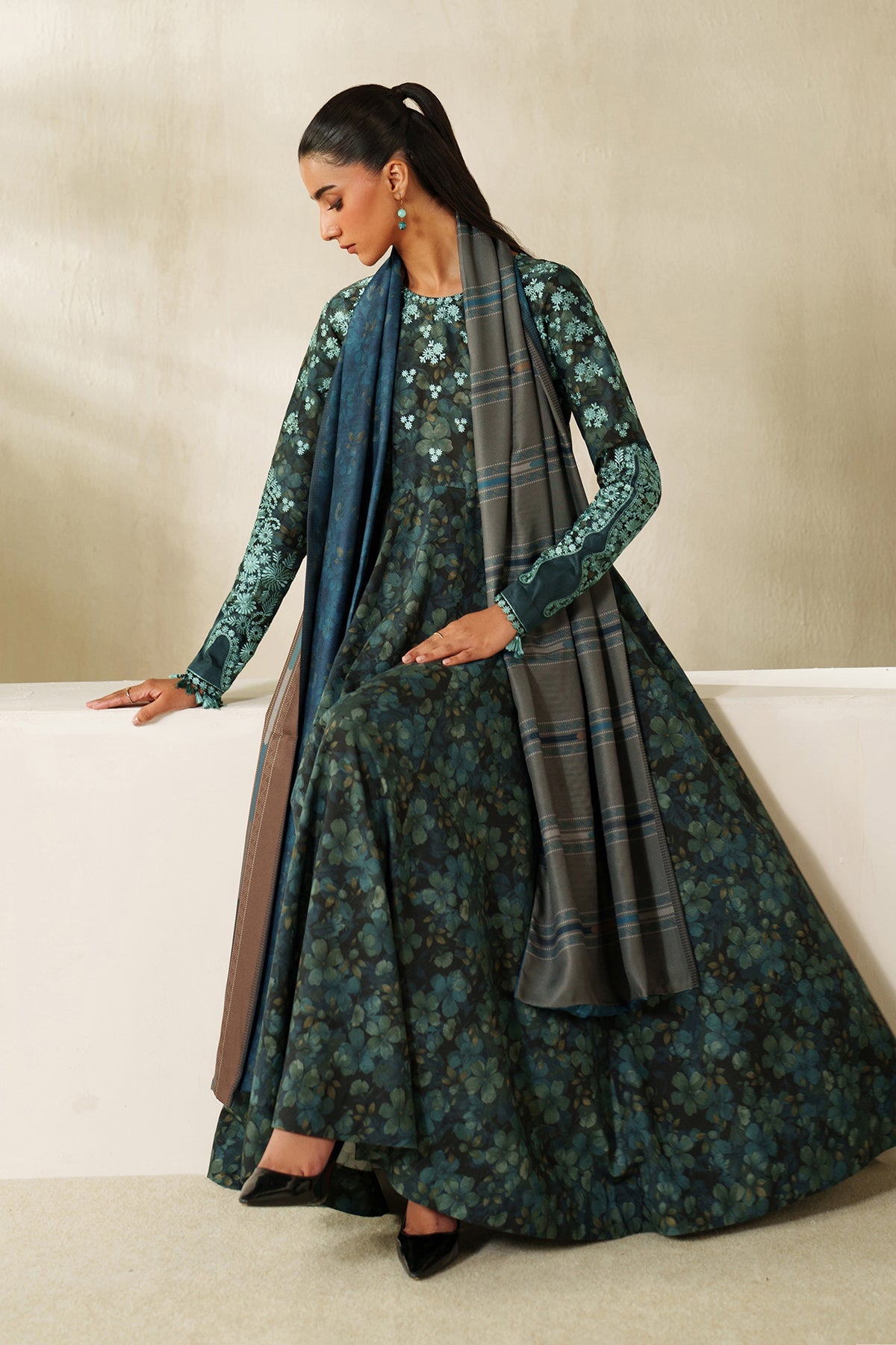 Baroque EMBROIDERED PRINTED KHADDAR PR-1231