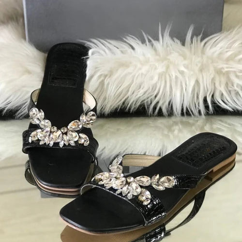 Black Slides For Bridal - Fashionholic