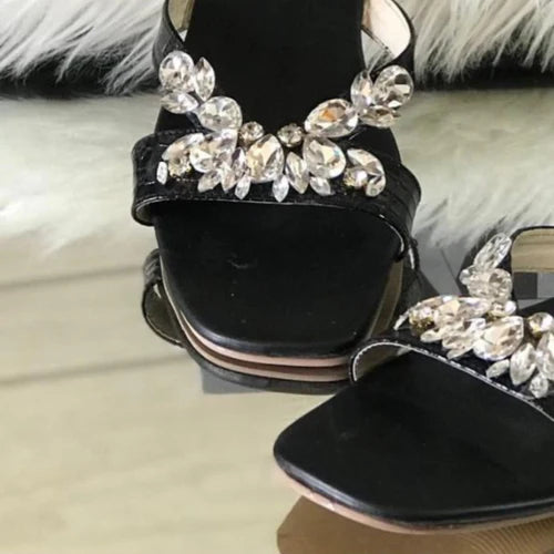 Black Slides For Bridal - Fashionholic