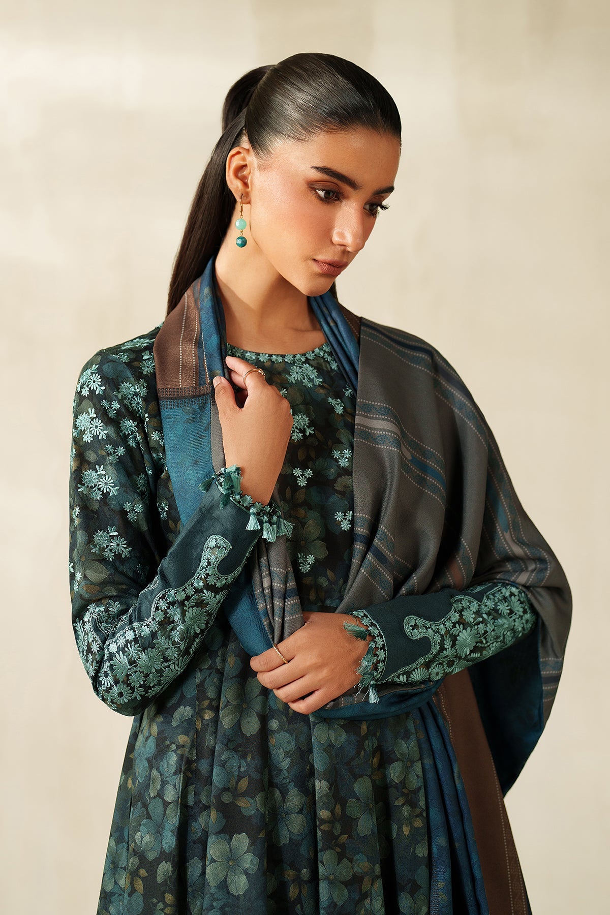 Baroque EMBROIDERED PRINTED KHADDAR PR-1231