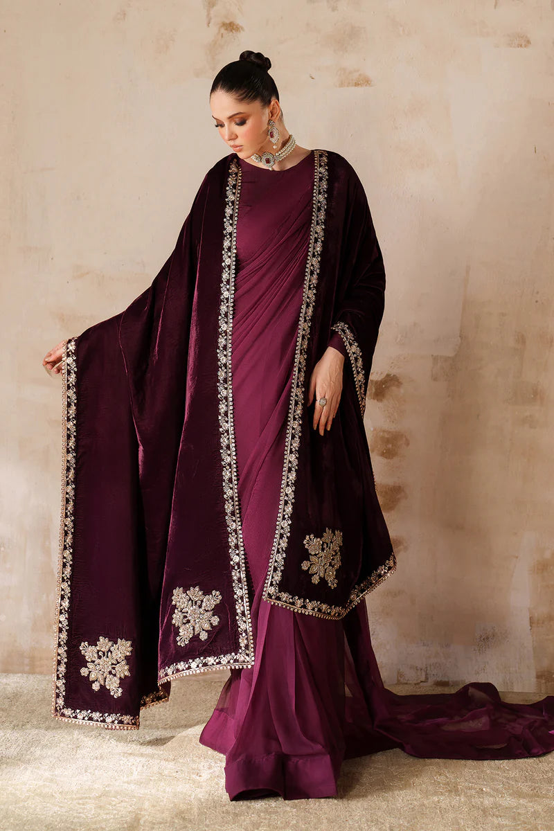 Baroque EMBROIDERED VELVET SHAWL VS-60