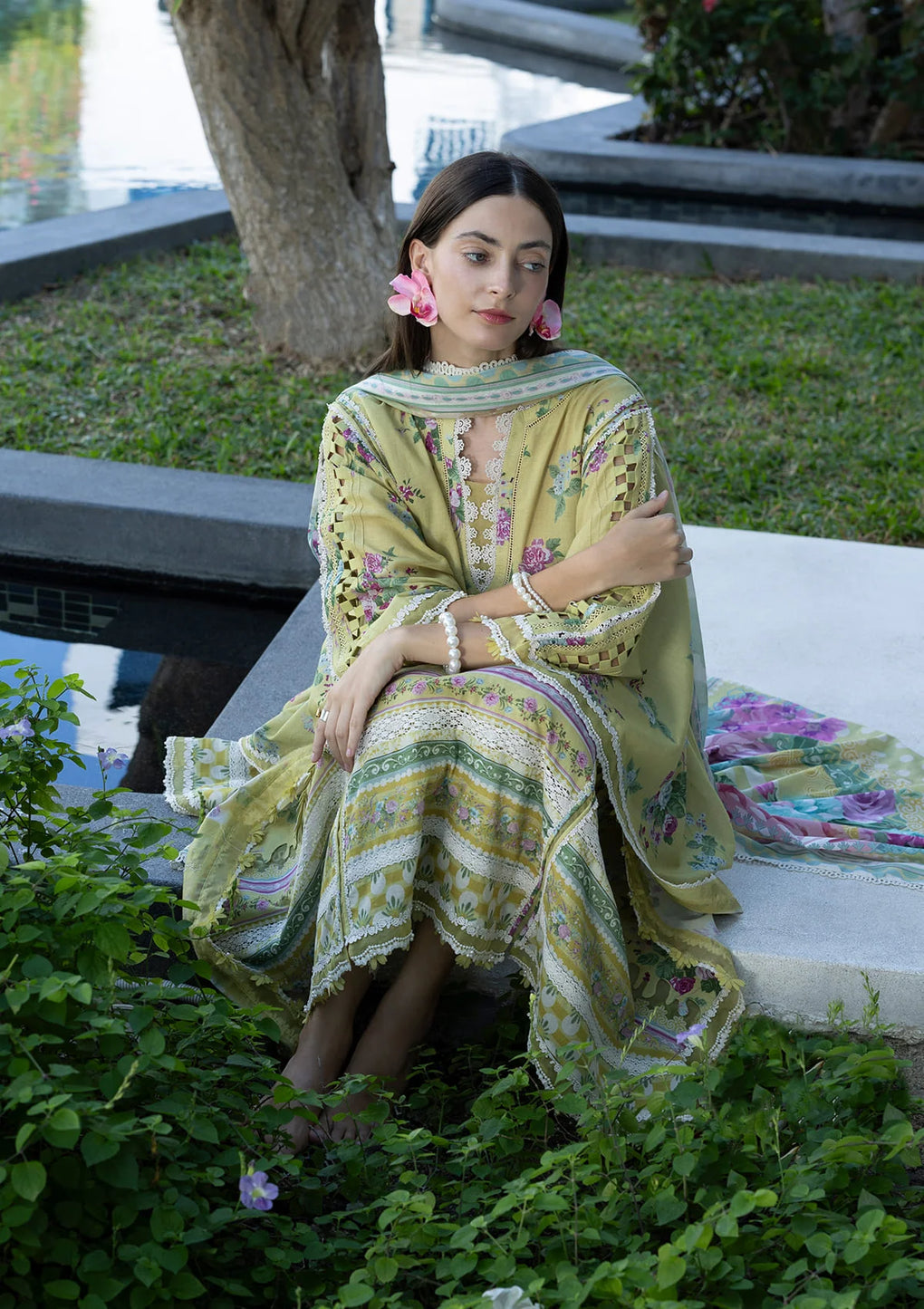 Elaf Premium | Prints Collection 26 | EPN-4A AVOCADO