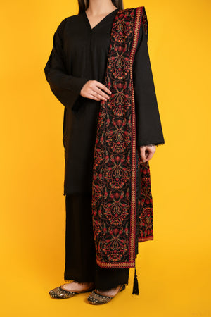 SHK-673 Black Shawl