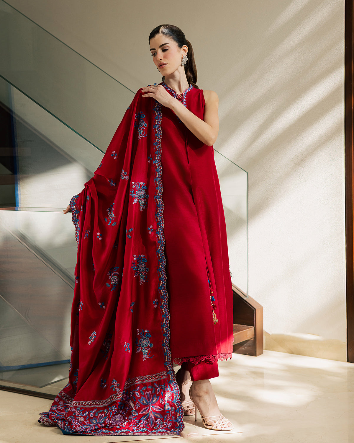 Sadaf Fawad Khan | Eva Luxury Pret 26 | Whip Red