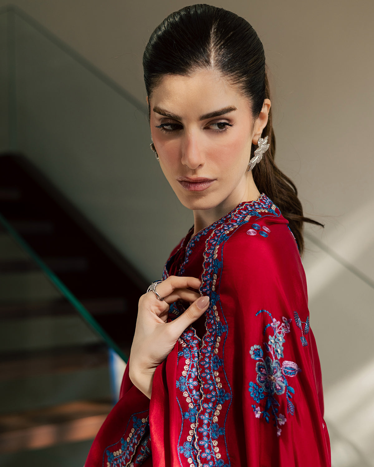Sadaf Fawad Khan | Eva Luxury Pret 26 | Whip Red