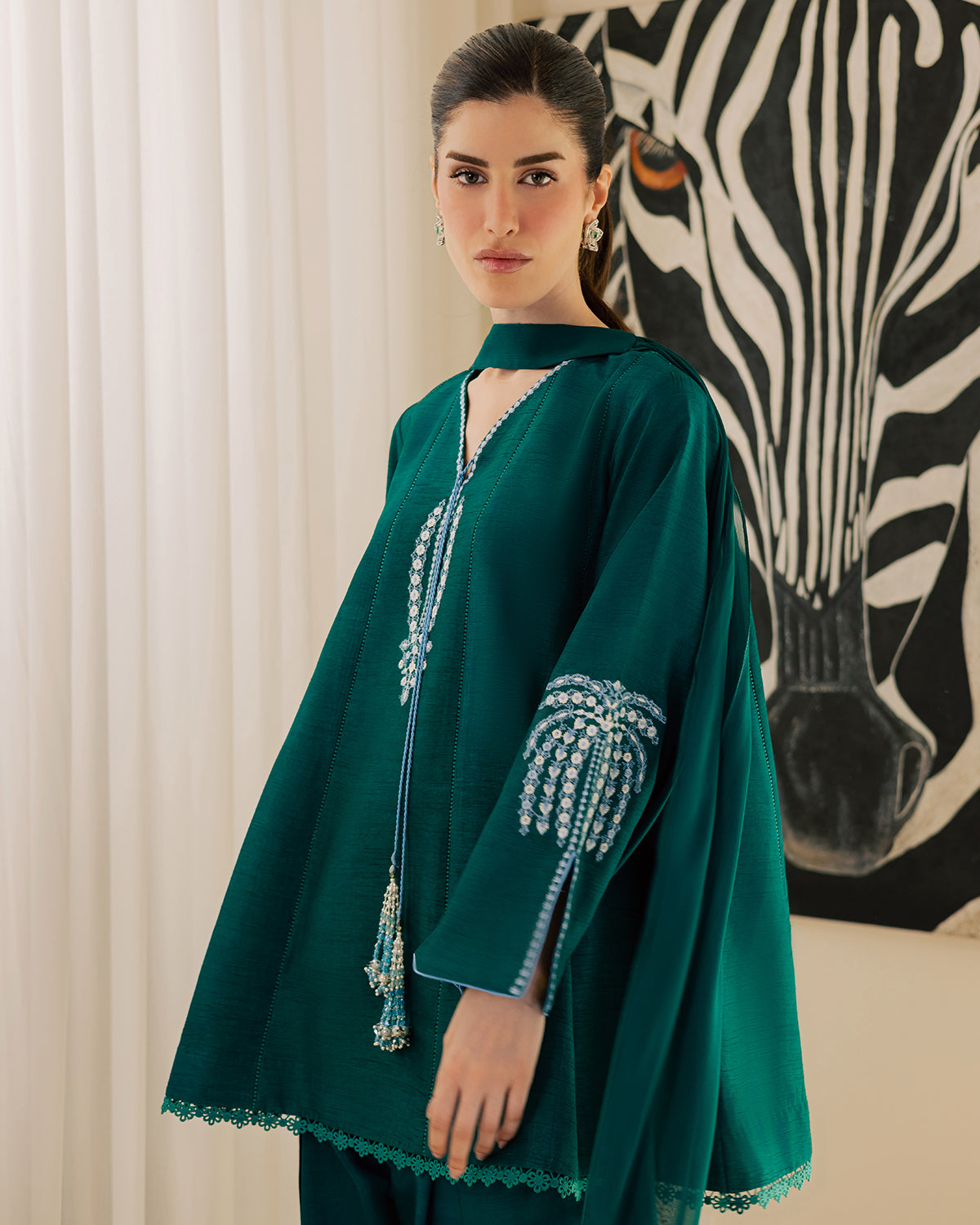 Sadaf Fawad Khan | Eva Luxury Pret 26 | Viridian