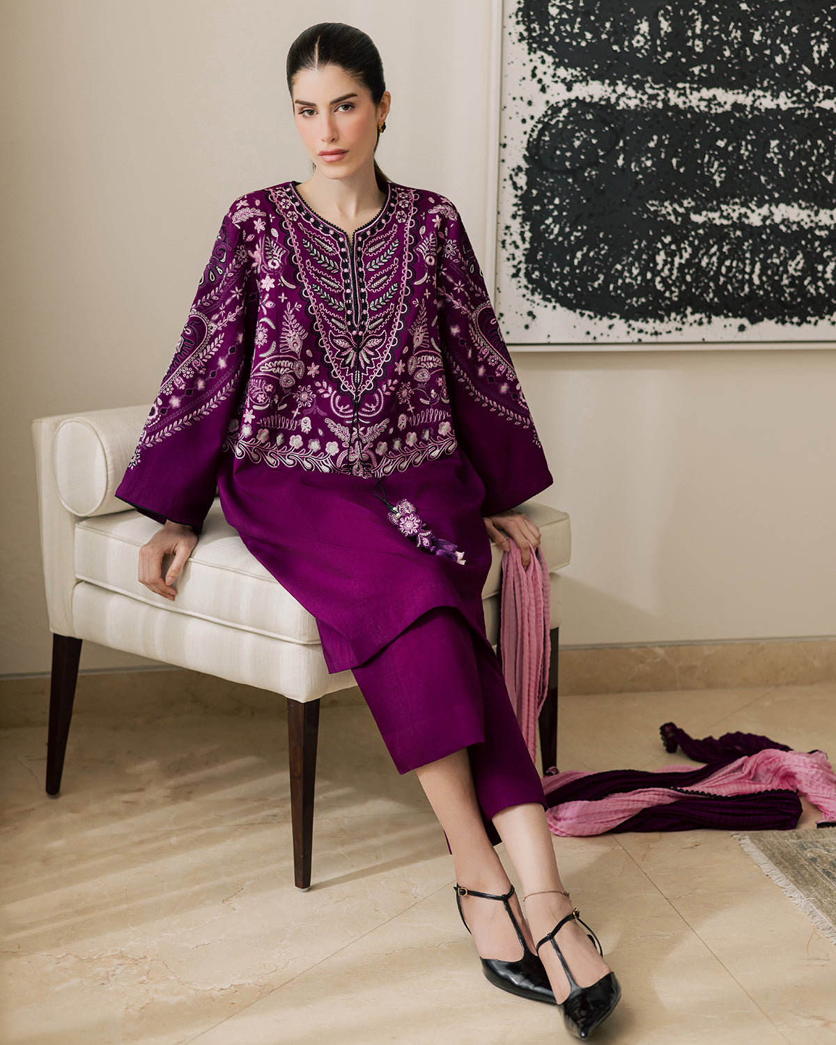Sadaf Fawad Khan | Eva Luxury Pret 26 | Tyrian