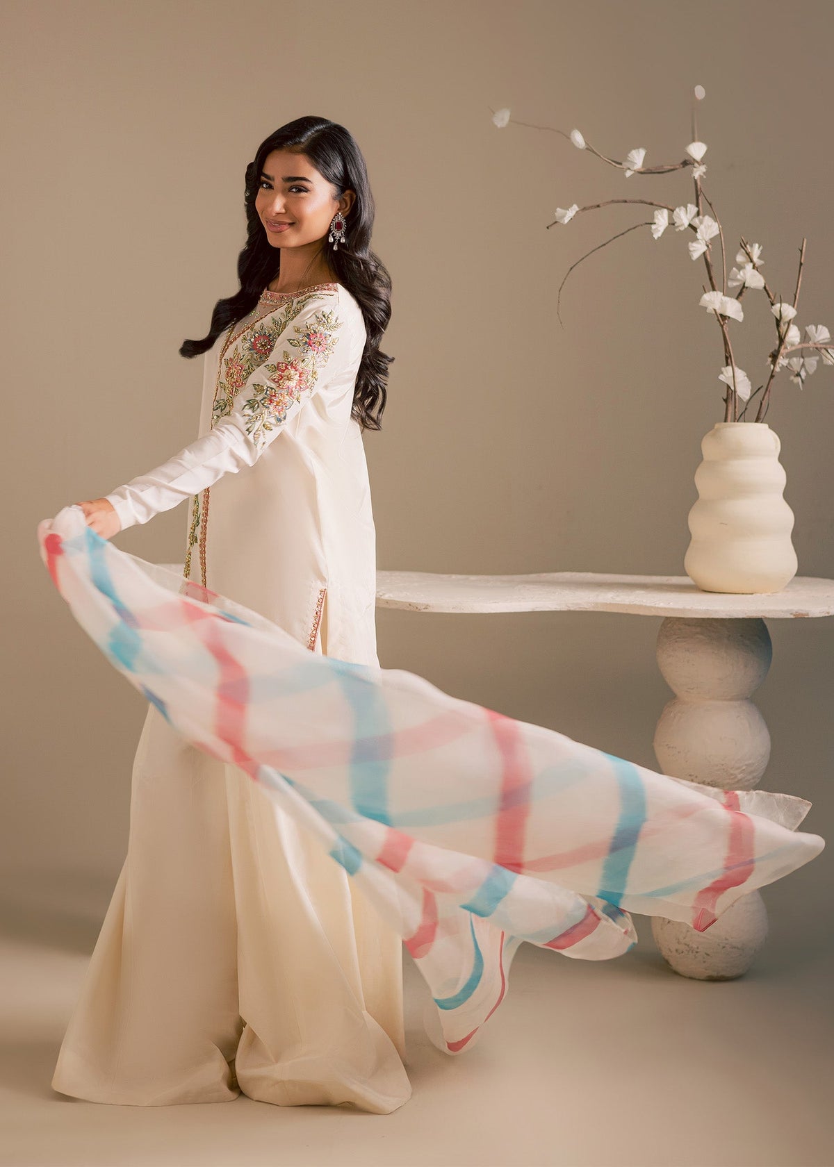 Maria Osama Khan | Noir Bliss Luxury Formals | Pearl Whisper