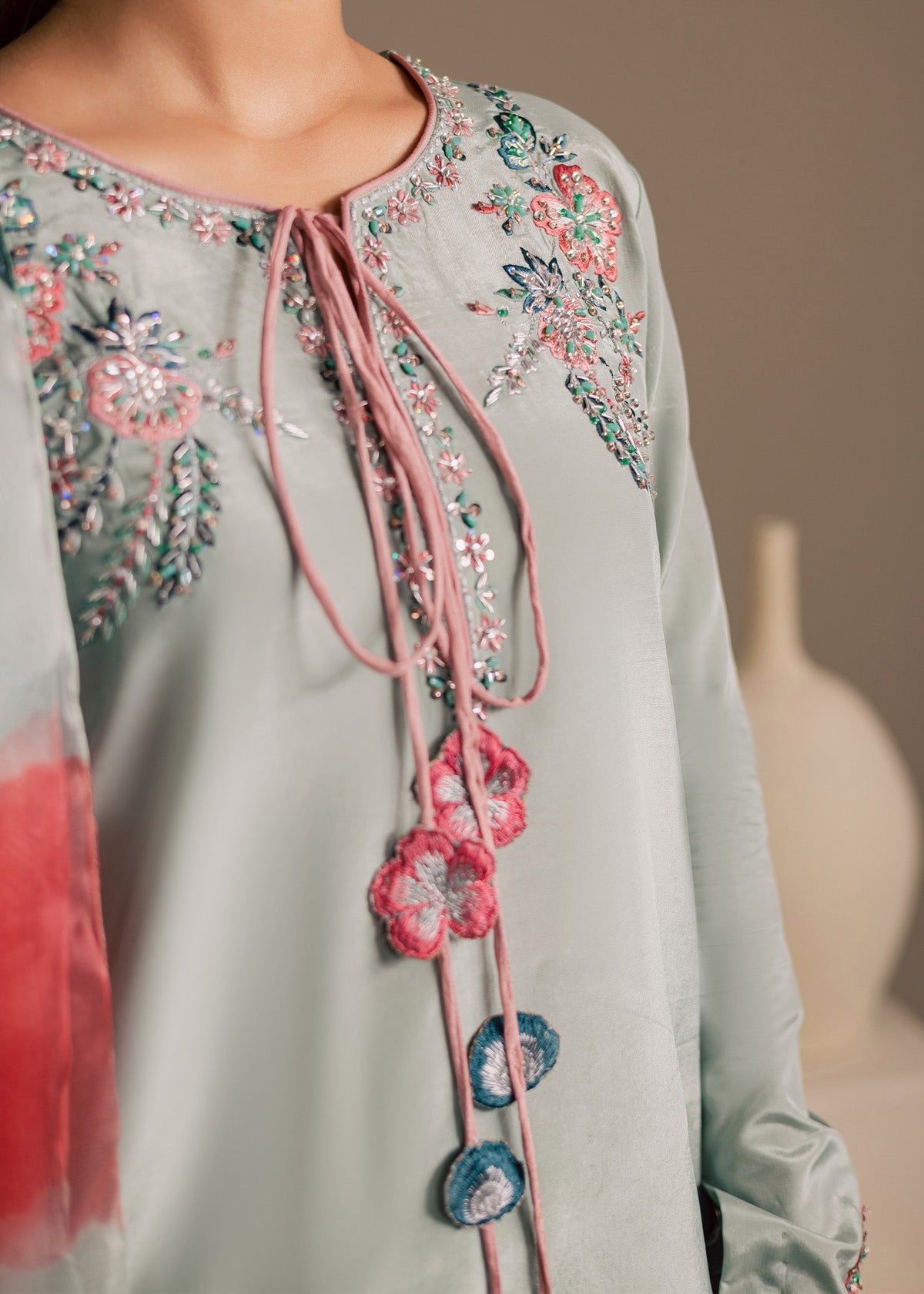 Maria Osama Khan | Noir Bliss Luxury Formals | Ash Mist