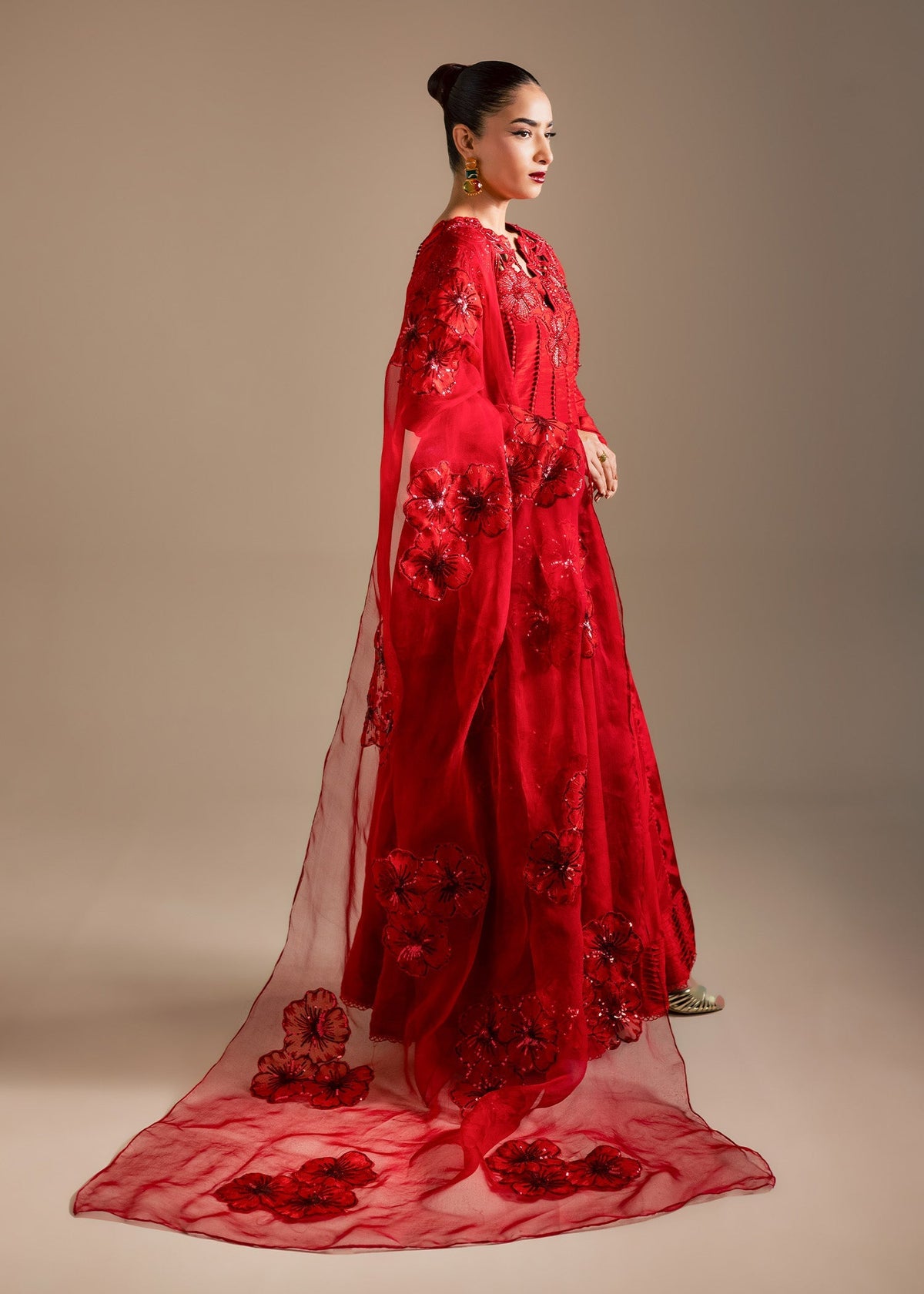 Maria Osama Khan | Noir Bliss Luxury Formals | Scarlet Mirage