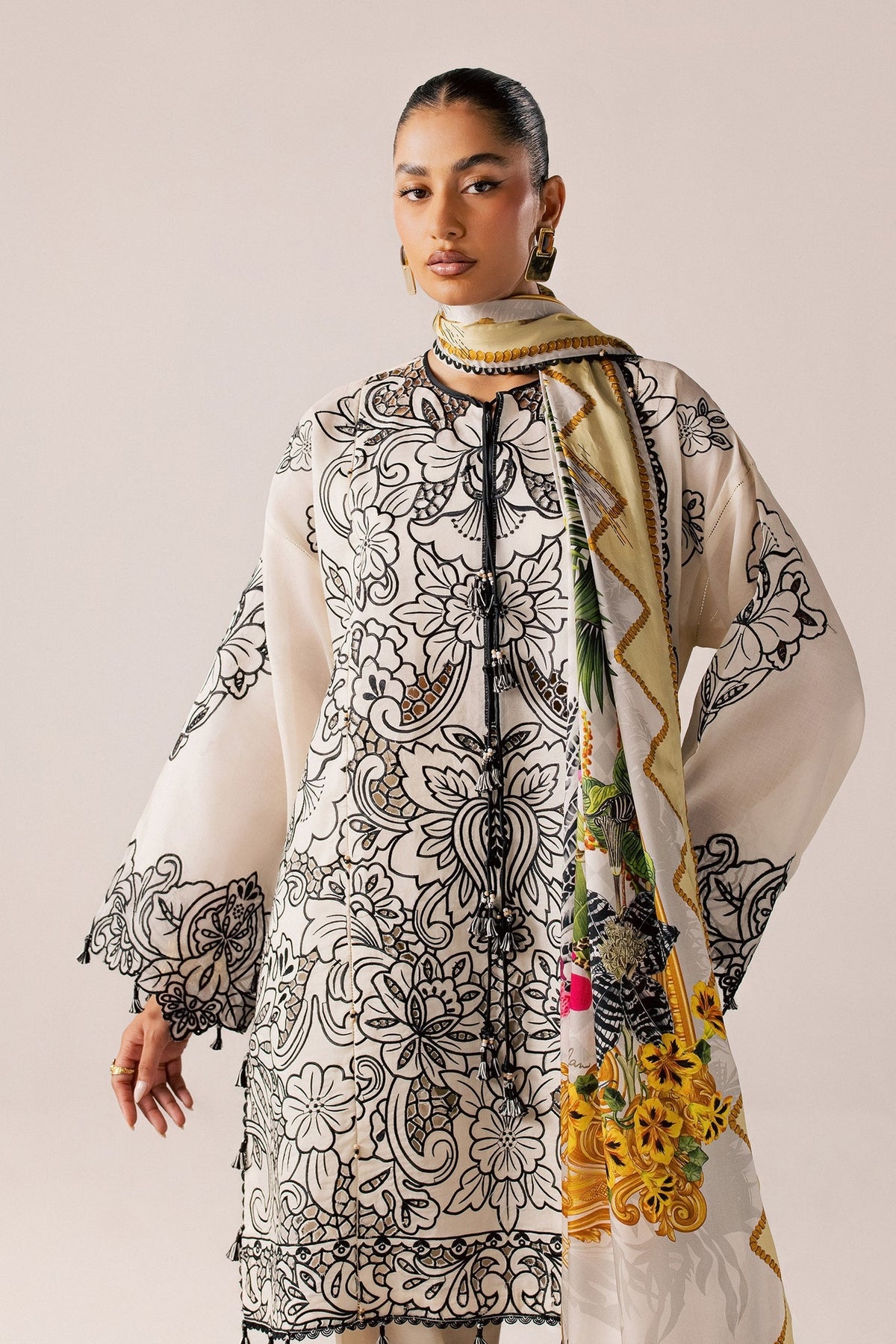Elan | Stitched Pret 26 | ZEVARÉ (EL26-07 B ST)