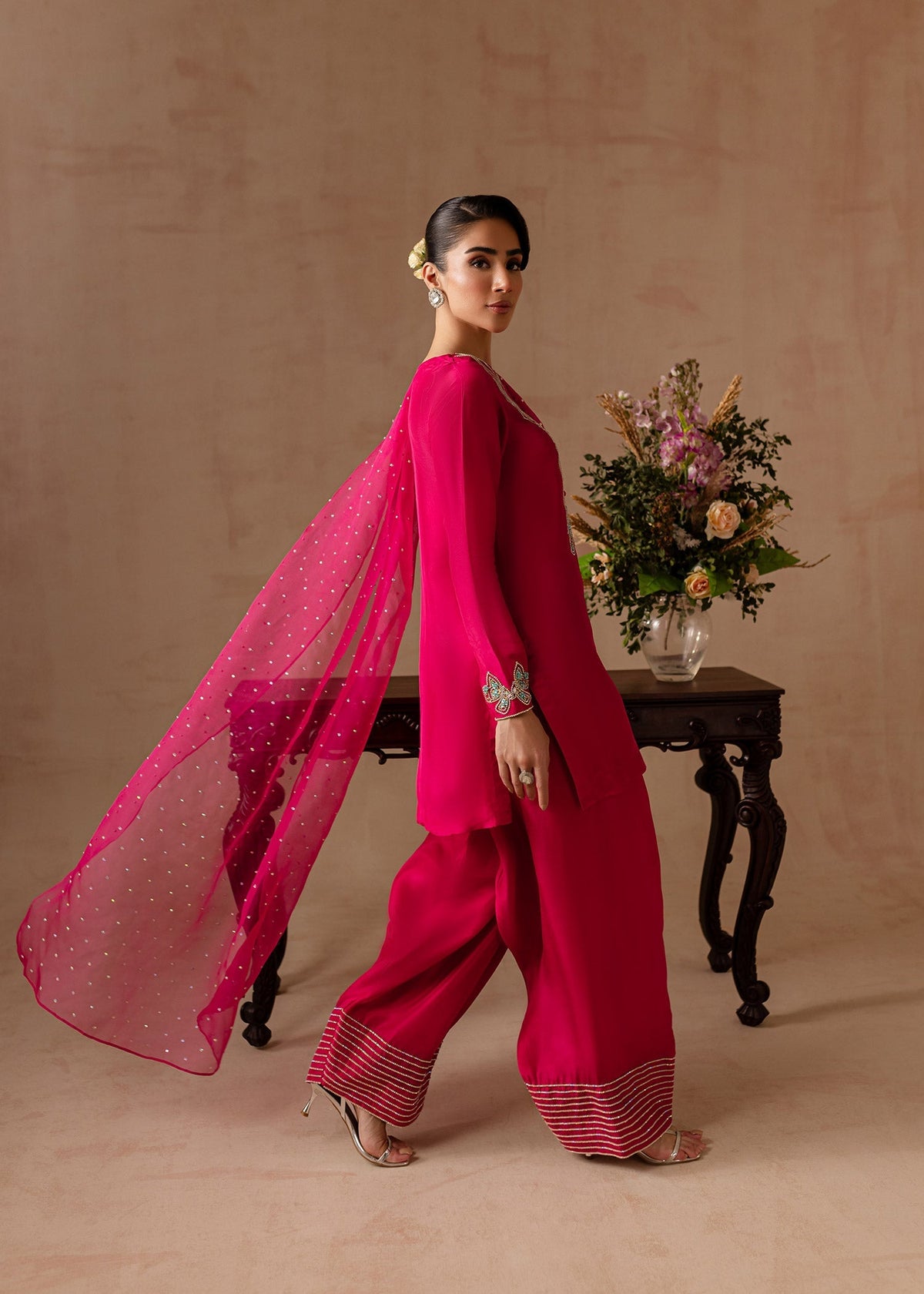 Maria Osama Khan | Noir Bliss Luxury Formals | Peony