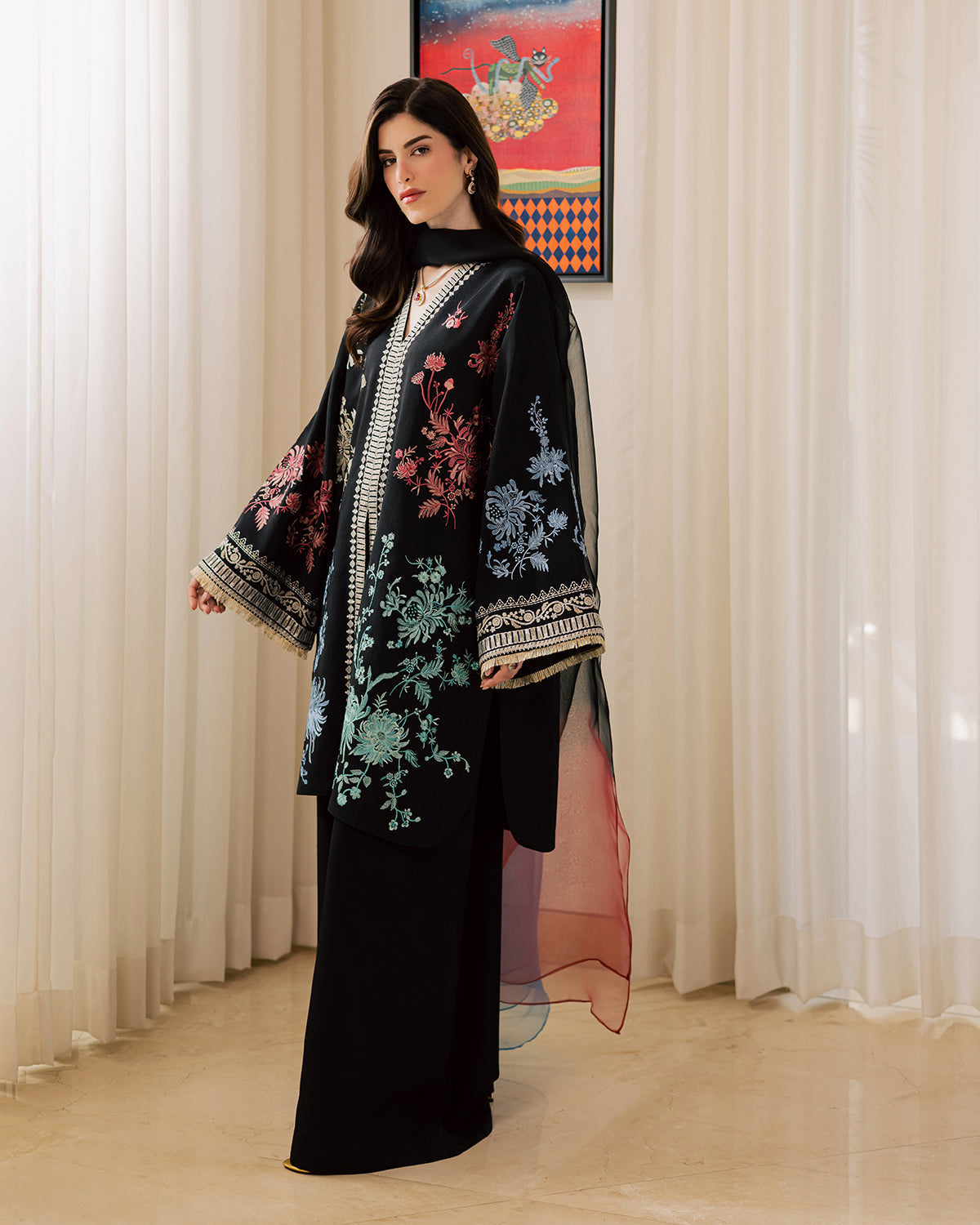 Sadaf Fawad Khan | Eva Luxury Pret 26 | Sable