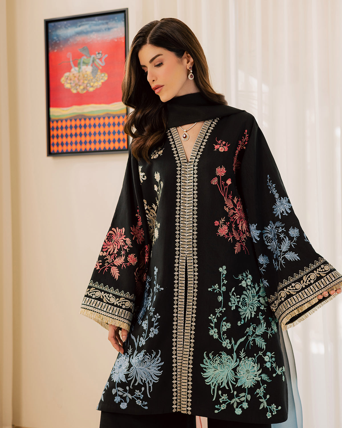 Sadaf Fawad Khan | Eva Luxury Pret 26 | Sable