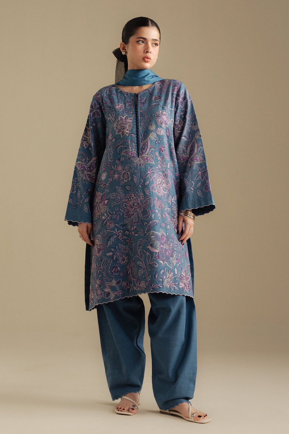 Zara Shahjahan | Coco Winter 25 | Mist-2B
