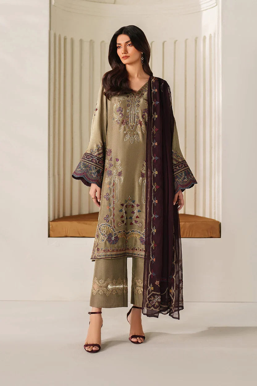 Iznik | Festive Formals | UE-614 Embroidered Ramen Silk