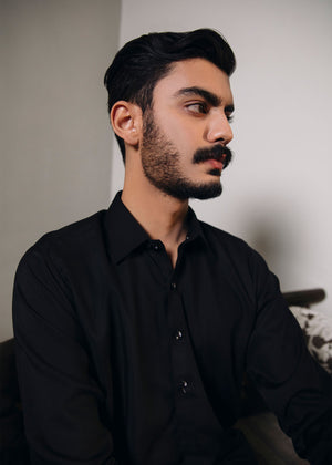 Shahjahan Black Shalwar kameez
