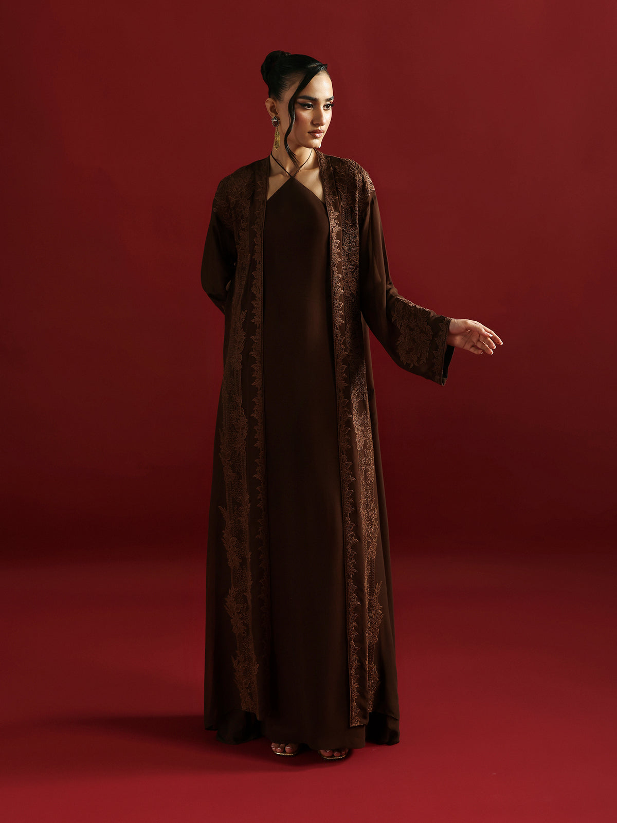 Caia| Embroidered Edit | Cocoa