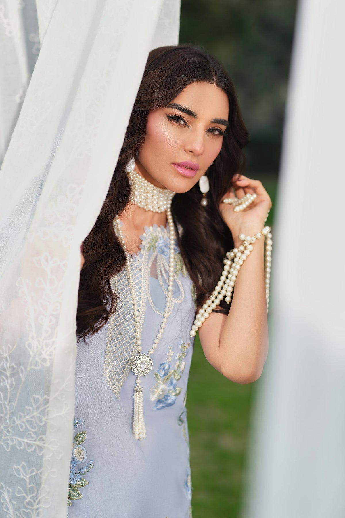 Maryam Hussain | Luxury Lawn 26 | Frost