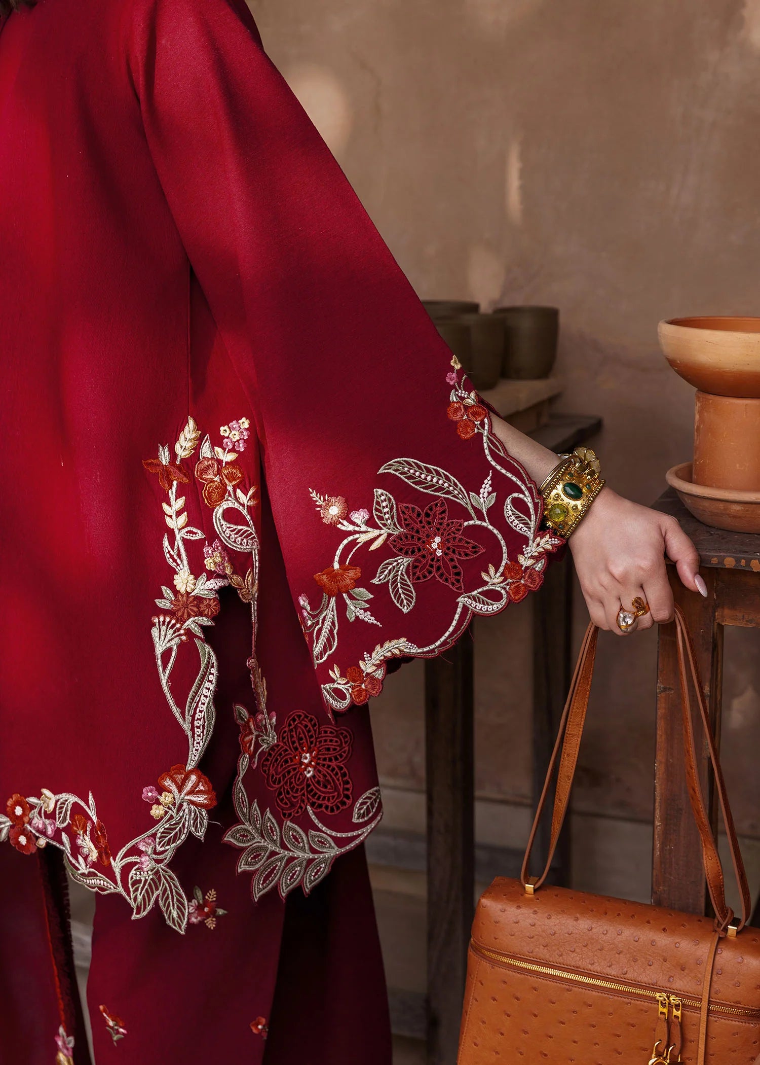 Crimson | MITTI WINTER PRET 25 | Nina Nakhray