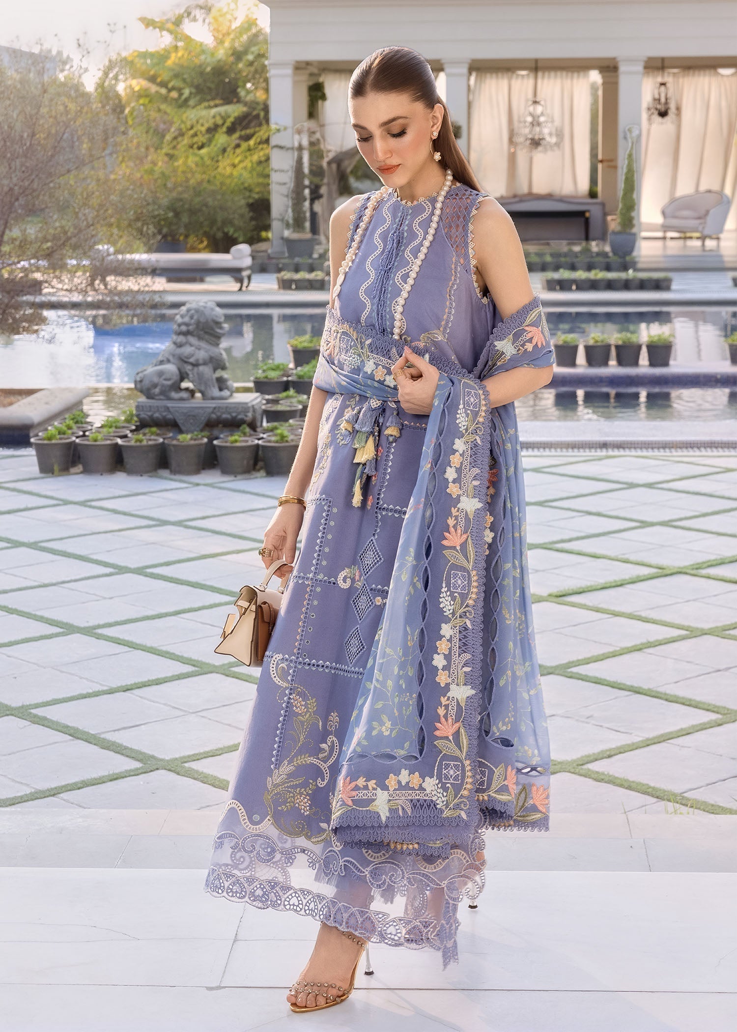 Crimson | flow lawn 26 | FLORAL SERENITY-D1B