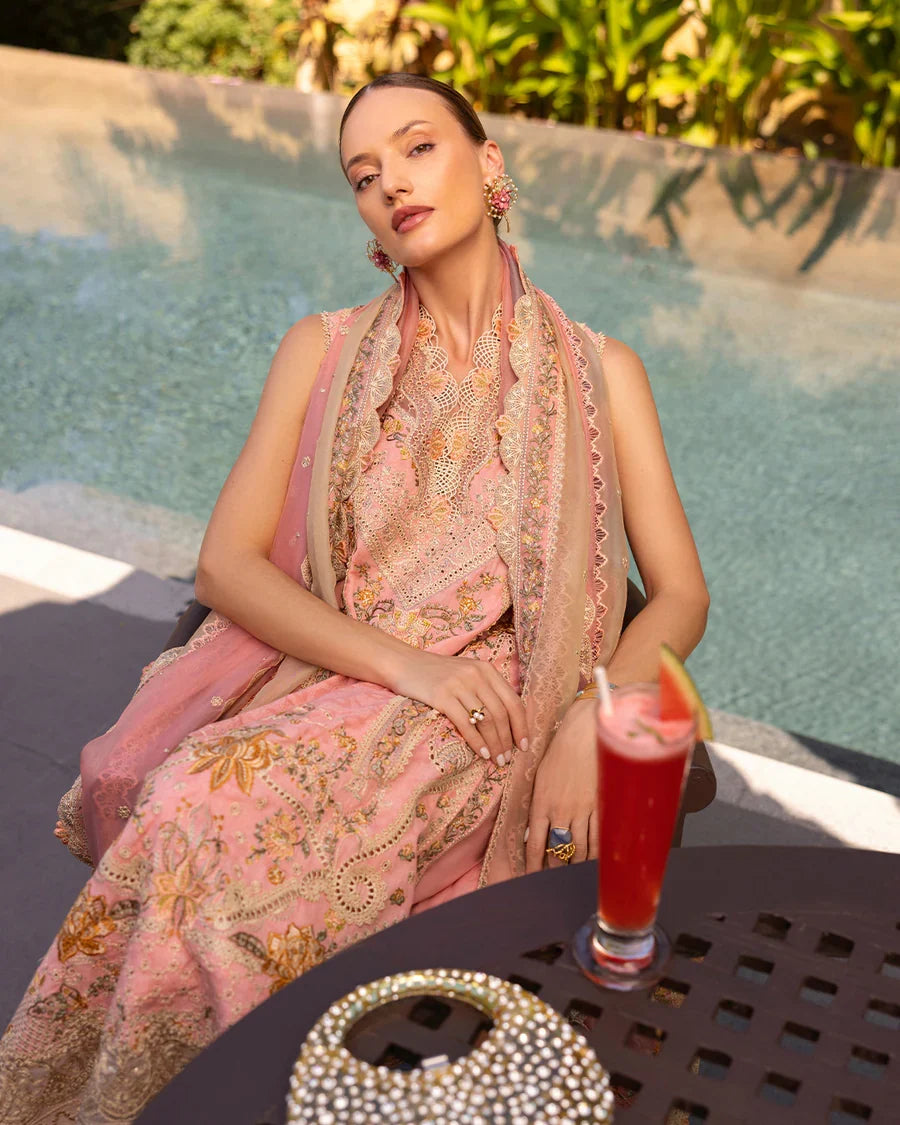 Faiza Saqlain | Luxury Lawn |  Peony