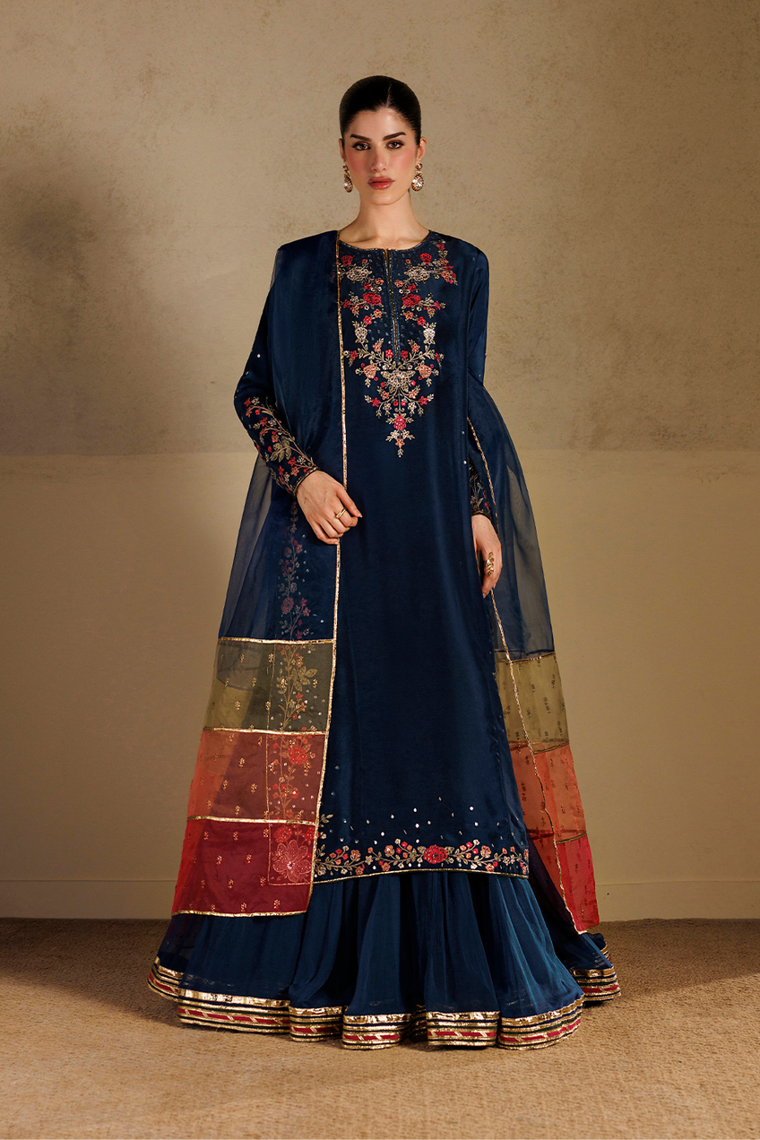 Iznik | Formals ‘26 | UE-728 Embroidered Pure Ramen Silk