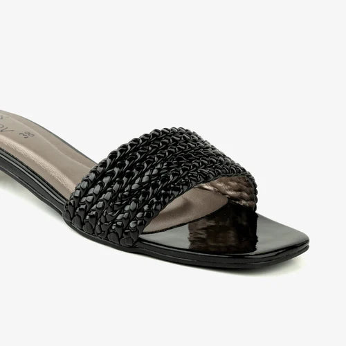 FANCY SLIPPER BLACK - Stepmov