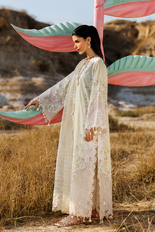 Emaan adeel | Sunlit Groove Luxury Lawn 26 | BLOSSOM BEAT