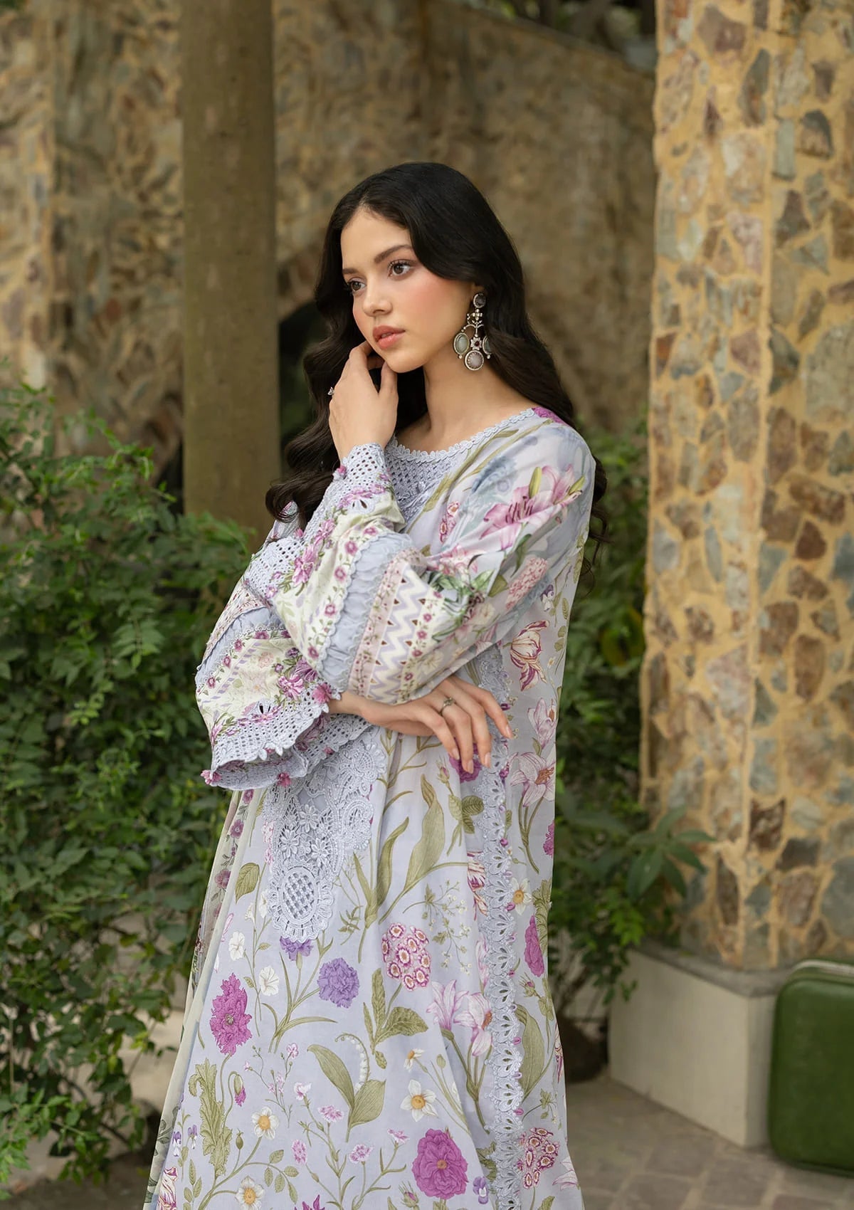 Elaf Premium | Signature Embroidered Lawn with Chiffon Collection 26 | ESG-5A ARIANA