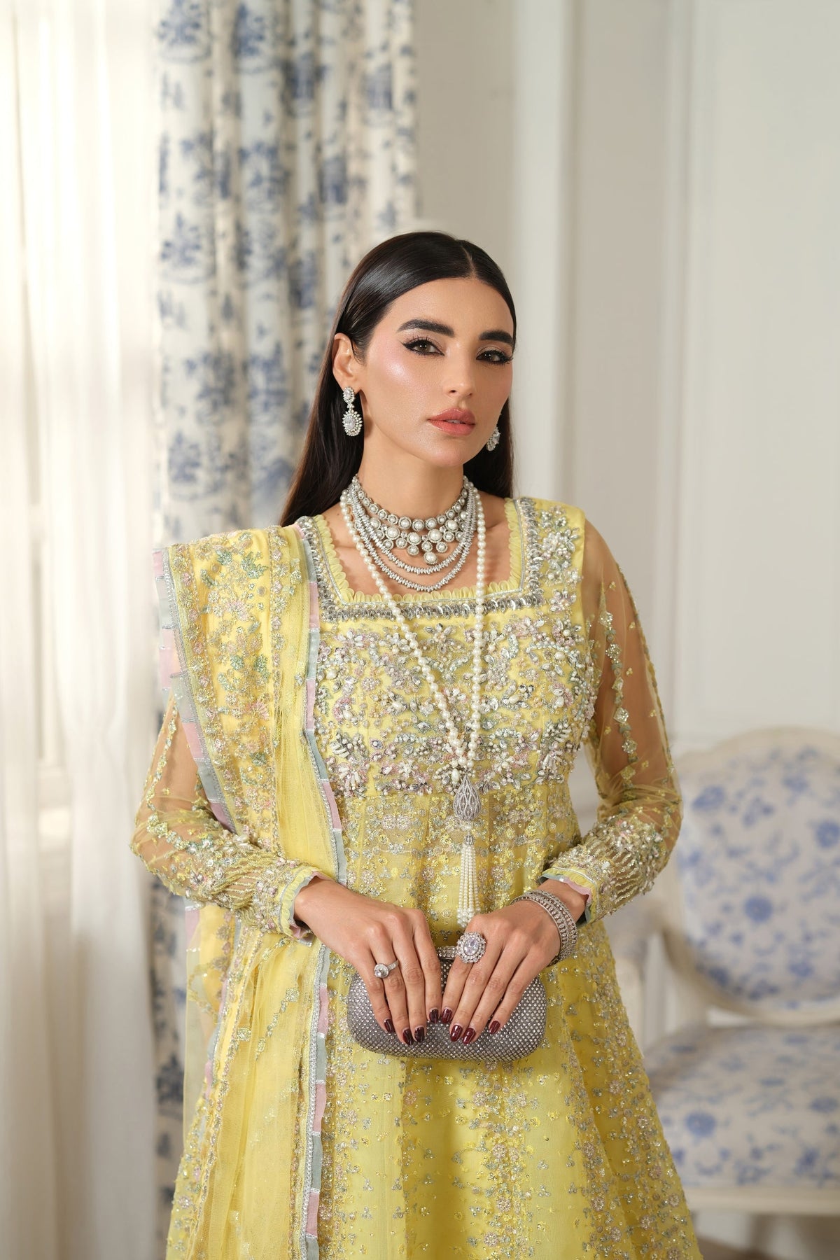 Maryam Hussain | Meer Embroidered Chiffon | Ghazal Meer-03