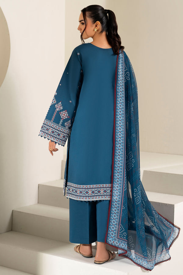 Farasha | Summer Weaves Embroidered Lawn |Pale Blue