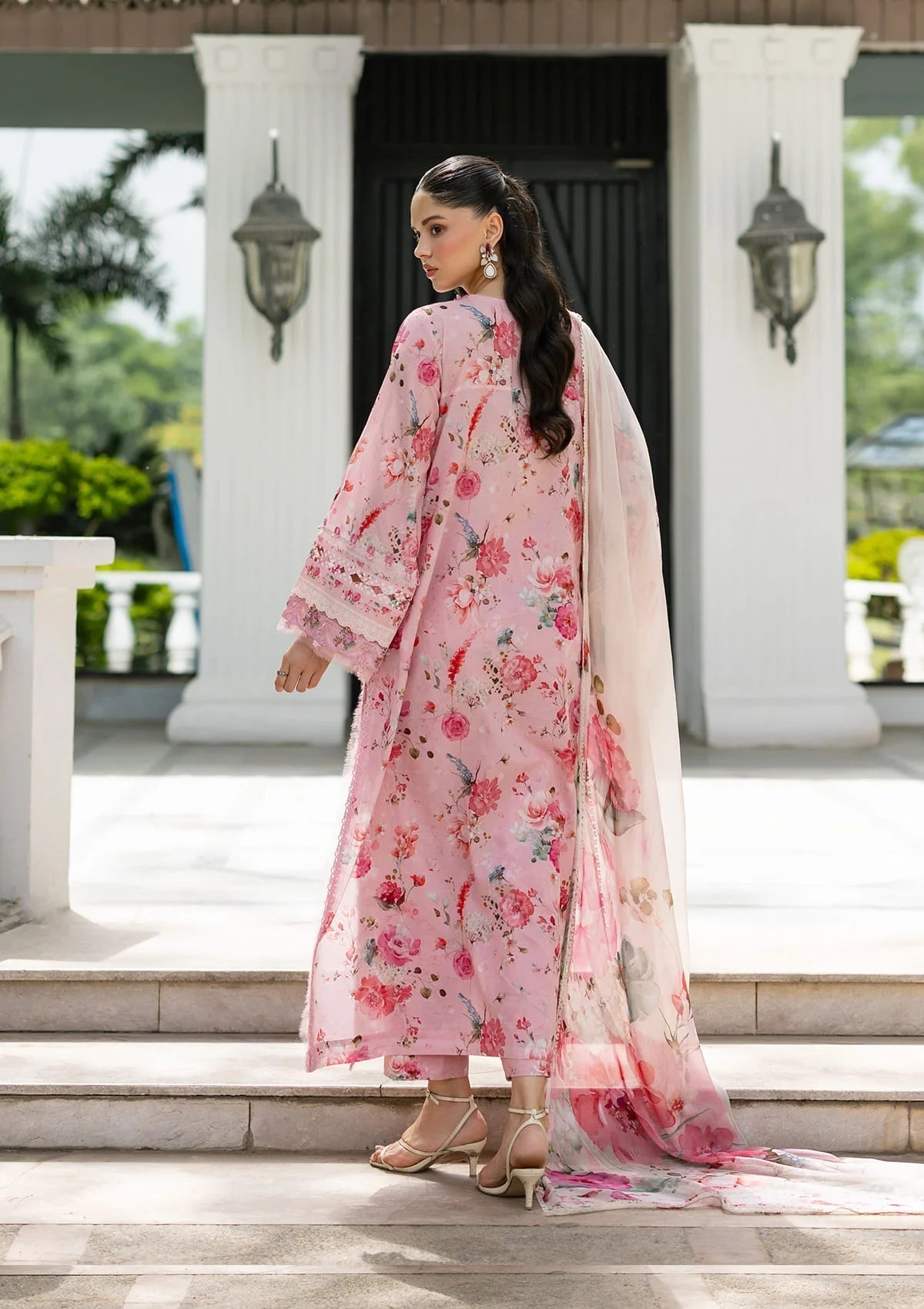 Elaf Premium | Signature Embroidered Lawn with Chiffon Collection 26 | ESG-4B MIRA
