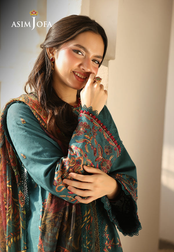 Asim Jofa | Summer Rhapsody | AJUBU-03 Embroidered Jacquard