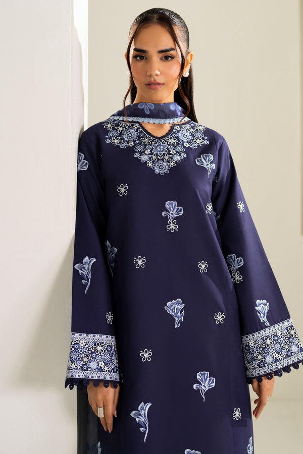 Farasha | Summer Weaves Embroidered Lawn | Midnight Hue