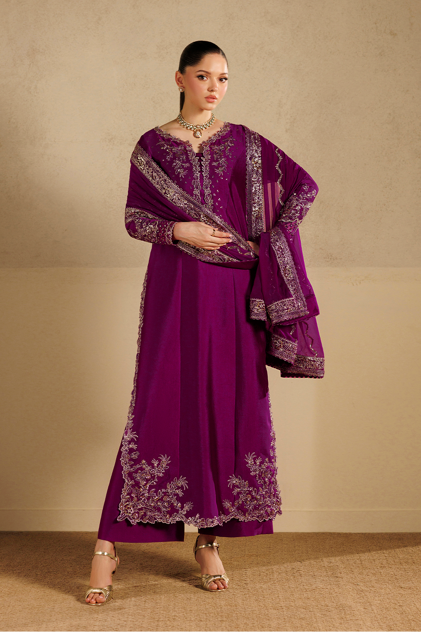 Iznik | Formals ‘26 | UE-736 Embroidered Sheesha Silk