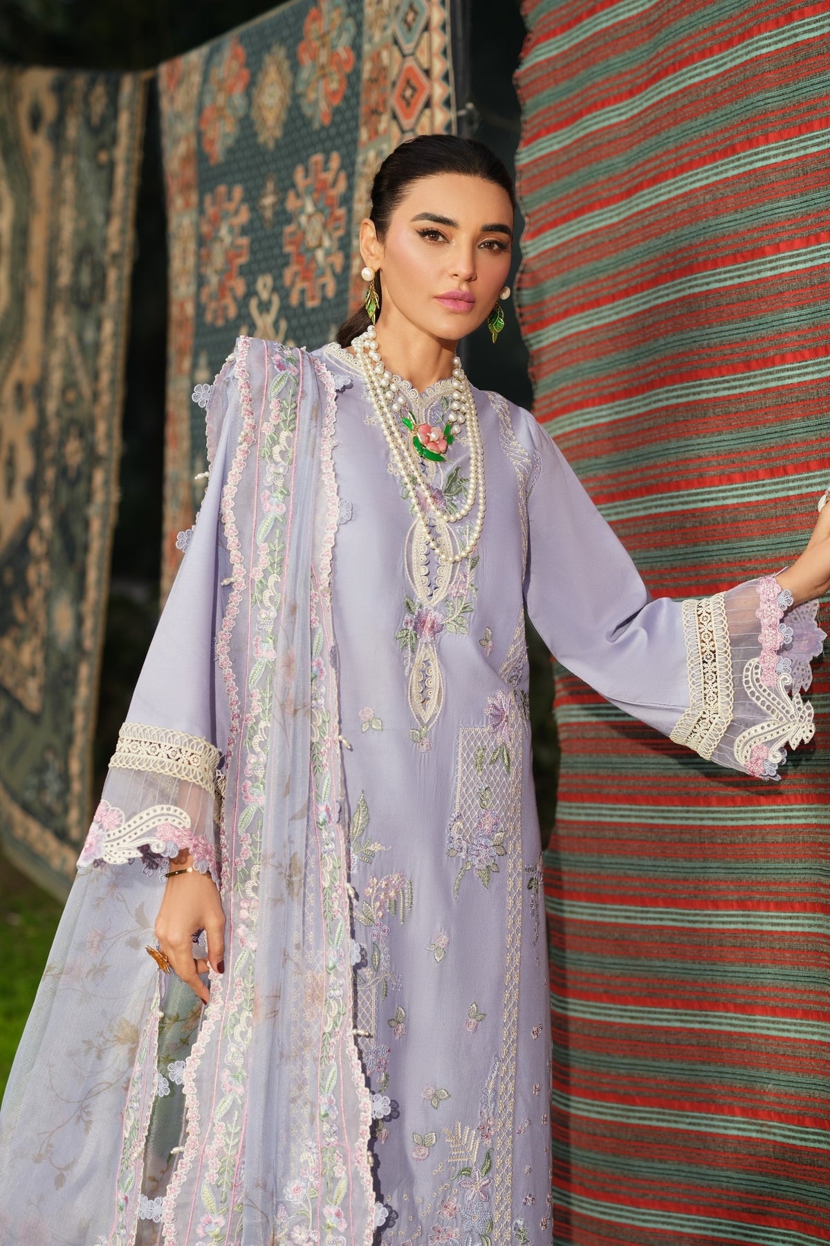 Maryam Hussain | Luxury Lawn 26 | Jasmine