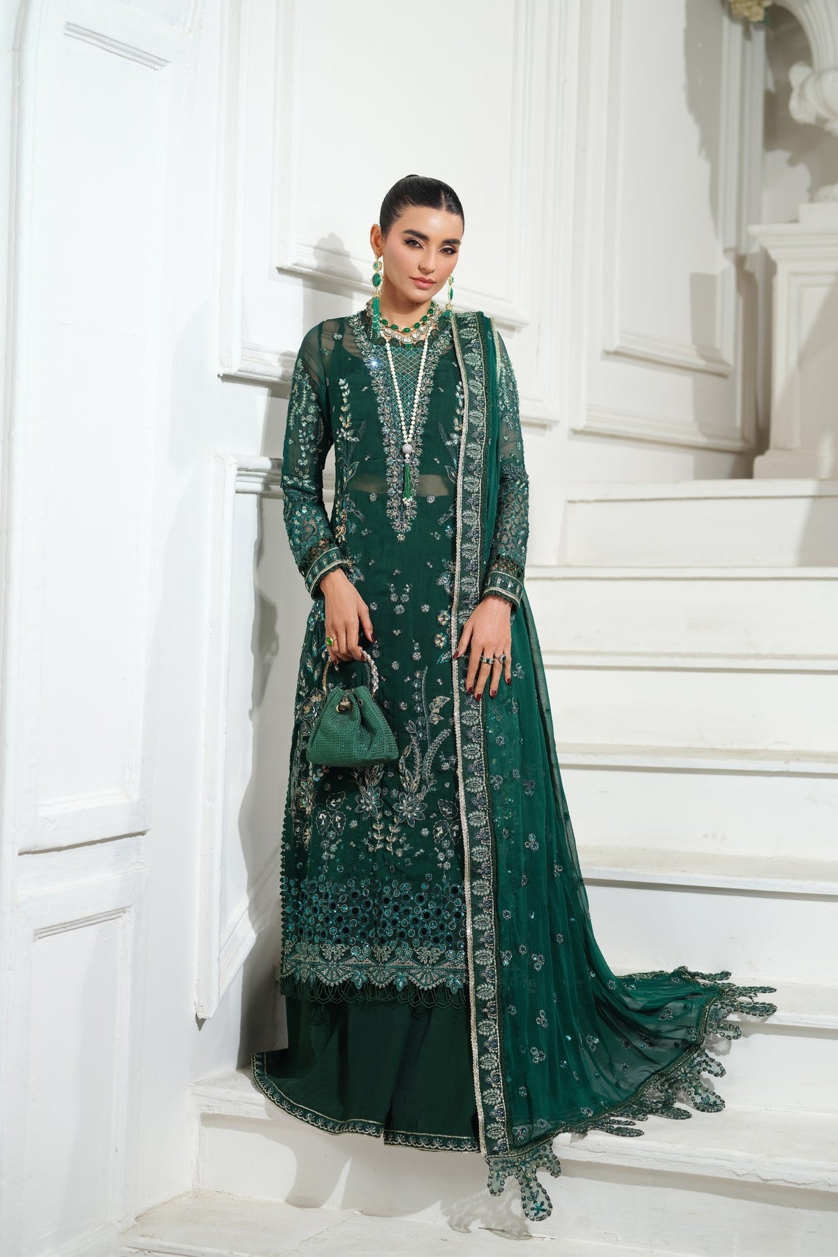 Maryam Hussain | Meer Embroidered Chiffon | Juhi Meer-06