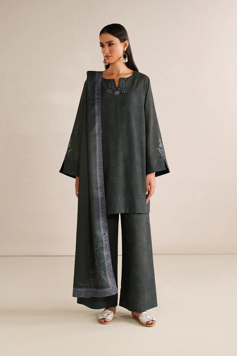 Iznik | Winter Collection | UE-572 Printed Khaddar